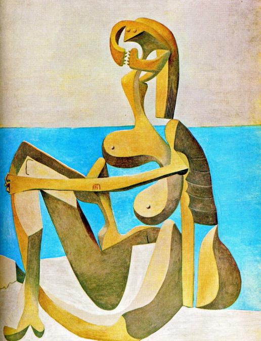 ภาพวาด "Bather" Picasso - ต้นกำเนิดของ cubism