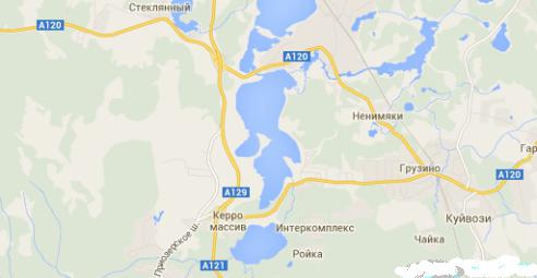 แผนที่ Lake Lembolovo